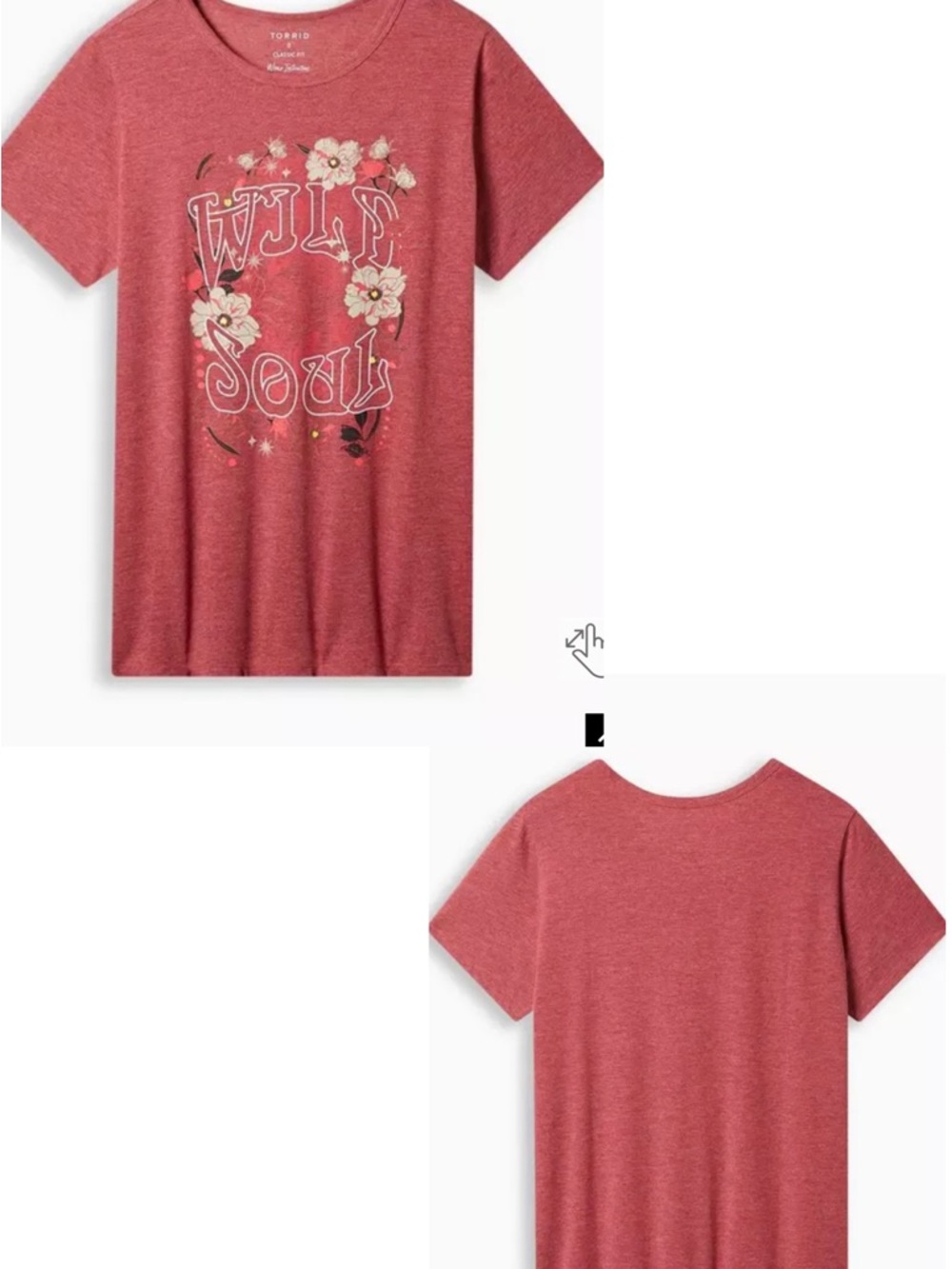 Torrid• wild soul everyday signature Crewneck jersey tee